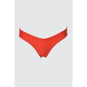 Trendyol Red Textured Bikini bottom vyobraziť