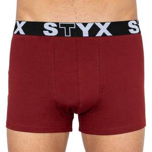 Men's boxers Styx sports rubber oversized burgundy (R1060) vyobraziť