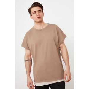 Trendyol Camel Male Regular Fit T-Shirt vyobraziť