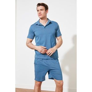 Trendyol Blue Knitted Pajamas Set vyobraziť