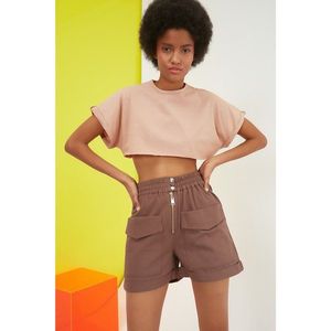 Trendyol Brown Pocket Detailed Shorts & Bermuda vyobraziť