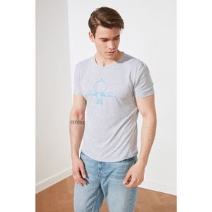 Trendyol Gray Male T-Shirt vyobraziť