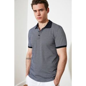 Trendyol Collection Polo T-shirt - Navy Blue - Slim Fit