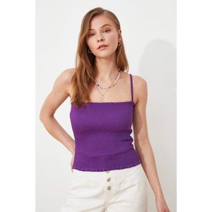 Trendyol Purple Gipel Knitted Blouse vyobraziť