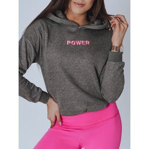POWER women's sweatshirt dark gray BY0806 vyobraziť