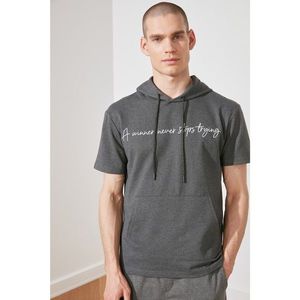 Trendyol Anthracite Men's Regular Fit T-Shirt vyobraziť