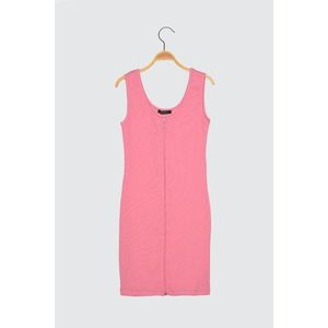 Trendyol Bodycon Knitted Dress WITH Pink Petit Wick Zipper vyobraziť