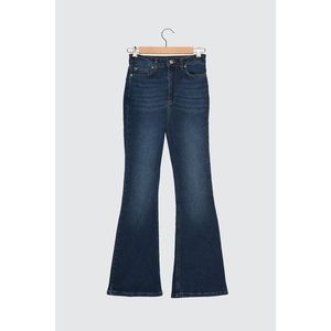 Trendyol Blue High Waist Petit Flare Jeans vyobraziť