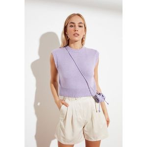 Trendyol Lila Bicycle Collar Knitwear Blouse vyobraziť