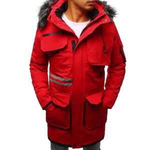 Red men's winter jacket TX3041 vyobraziť