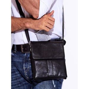 Black men´s bag with a belt vyobraziť