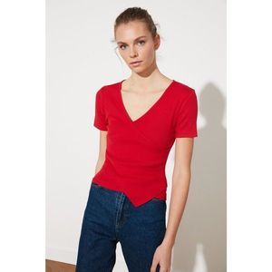 Trendyol Red Asymmetrical Wick Knitted Blouse vyobraziť