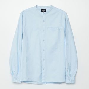 Cropp - Hladká košeľa so stojačikom - Modrá vyobraziť