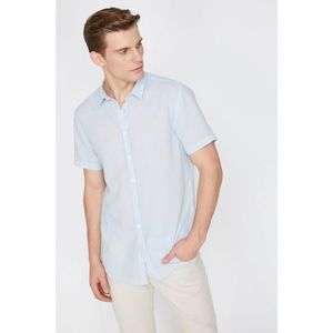 Koton Men's Blue Short Sleeve Shirt vyobraziť