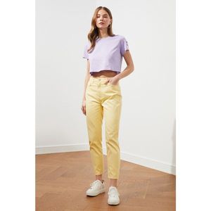 Trendyol Yellow High Waist Mom Jeans vyobraziť