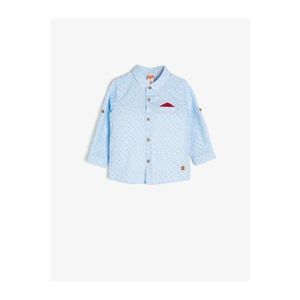 Koton Baby Boy Blue Pocket Detailed Shirt vyobraziť