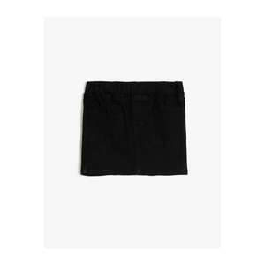 Koton Elastic Waist Above Knee Skirt with Front Pockets and Fine Stretchy Fabric vyobraziť
