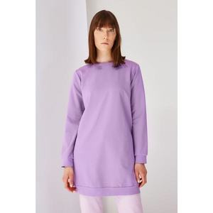 Trendyol Lilac Knitted Basic Sweatshirt vyobraziť