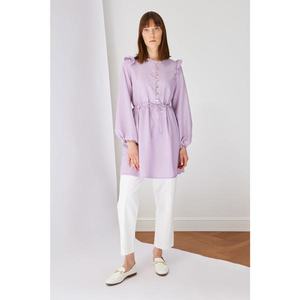 Trendyol Lilac Button Tunic vyobraziť