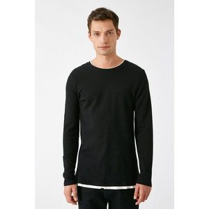 Koton Men's T-Shirt Black vyobraziť