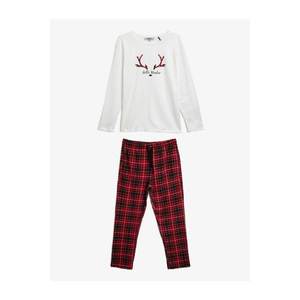 Koton Men's Red Pajamas Knit Sets Pajamas Set vyobraziť