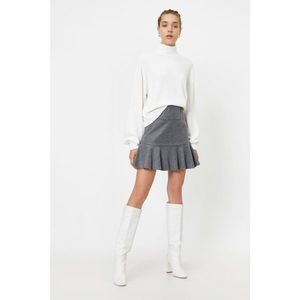 Koton Women Gray Pleated Mini Skirt vyobraziť
