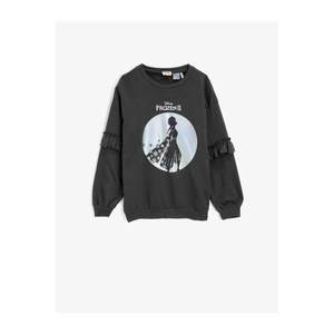 Koton Frozen Licensed Sequin Crew Neck Cotton Sweatshirt vyobraziť