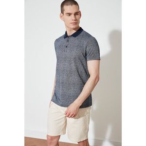 Trendyol Navy Blue Men Slim Fit Short Sleeve Polo Neck T-shirt vyobraziť
