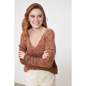Trendyol Brown Muline Knitwear Sweater vyobraziť