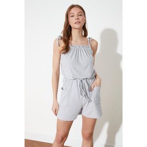 Trendyol Gray Knitted Jumpsuit vyobraziť