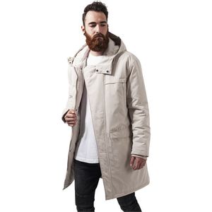 Urban Classics Cotton Peached Canvas Parka sand - L vyobraziť