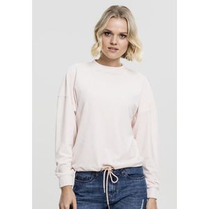 Urban Classics Ladies Oversized Velvet Crew pink - M vyobraziť