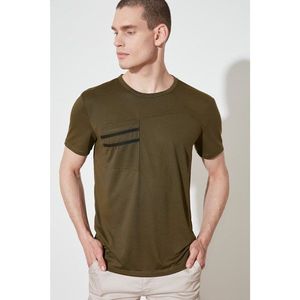Trendyol Khaki Men's Regular T-Shirt vyobraziť
