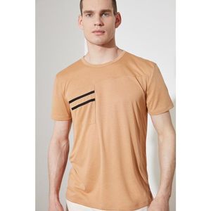 Trendyol Camel Men's Regular T-Shirt vyobraziť