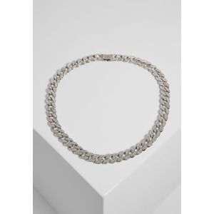 Urban Classics Heavy Necklace With Stones silver - One Size vyobraziť