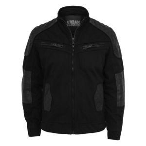Cotton/Leathermix Racer Jacket black - M vyobraziť