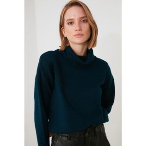 Trendyol Oil Turtleneck Knitwear Sweater vyobraziť