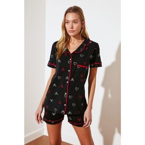 Trendyol Heart Pattern Knitted Pajamas Set vyobraziť