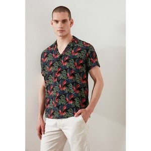 Trendyol Multicolored Men's Regular Fit Flannel Short Sleeve Tropical Shirt vyobraziť