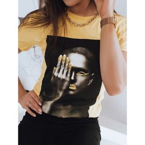 GOLD WOMEN women's T-shirt yellow Dstreet RY1661 vyobraziť