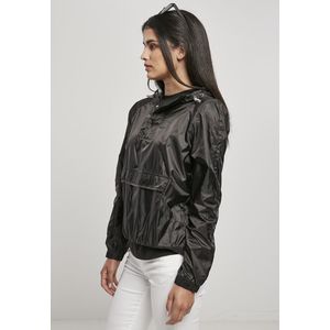 Urban Classics Ladies Transparent Light Pull Over Jacket black - 3XL vyobraziť