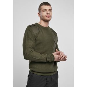 Urban Classics Brandit Military Sweater olive - XL vyobraziť