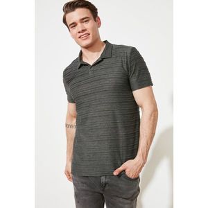 Trendyol Anthracite Men's Regular Fit Short Sleeve Polo T-shirt vyobraziť