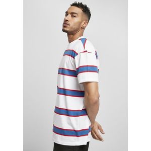 Urban Classics Light Stripe Oversize Tee white/sportyblue - 3XL vyobraziť