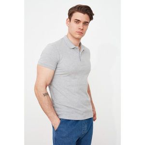 Trendyol Gray Men's Slim Fit Polo Collar Polo Neck T-shirt vyobraziť