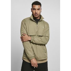 Urban Classics Stand Up Collar Pull Over Jacket khaki - L vyobraziť