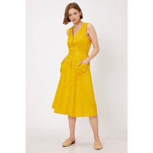 Koton Women's Yellow Dress vyobraziť