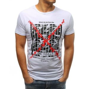 White RX3225 men's T-shirt with print vyobraziť