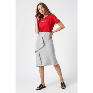 Koton Women's Indigo Striped Skirt vyobraziť