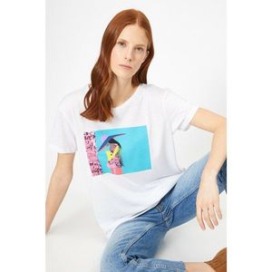 Koton Women's Ekru T-Shirt vyobraziť